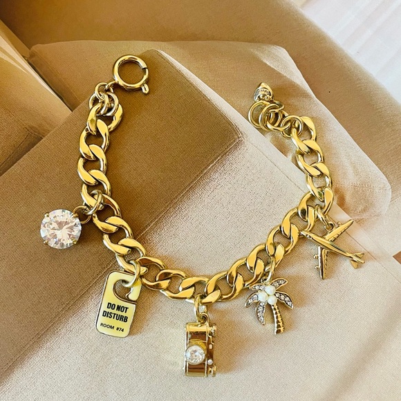 Rare! Vintage Juicy Couture Travel Themed Charm Bracelet